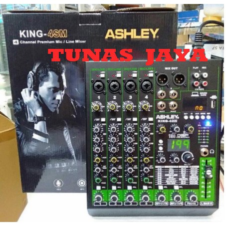 Mixer ASHLEY KING-4SM / KING 4 SM KING 4SM Original 4 Channel 199 Dsp ORIGINAL