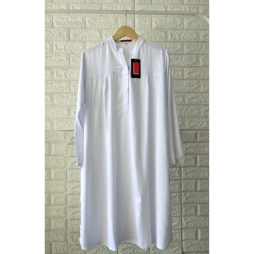 Tunik Polos Rayon putih