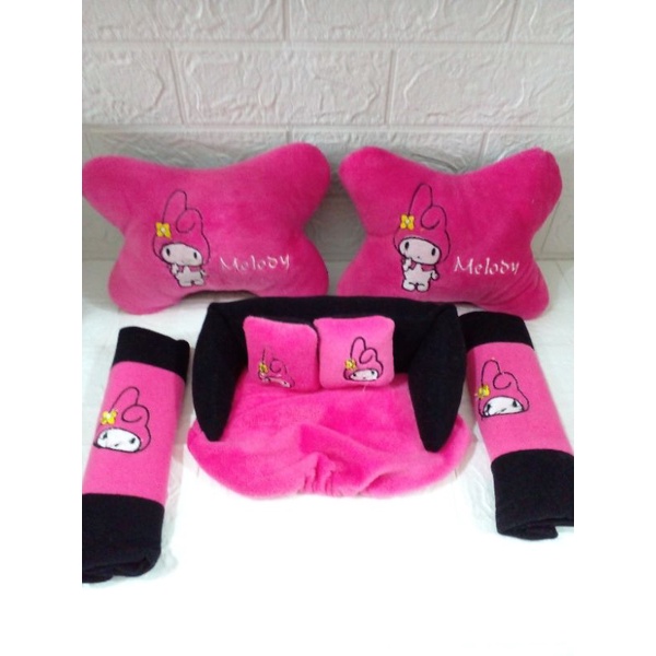 N5 BANTAL MOBIL SET SARUNG / AKSESORIS MOBIL / DEKORASI MOBIL