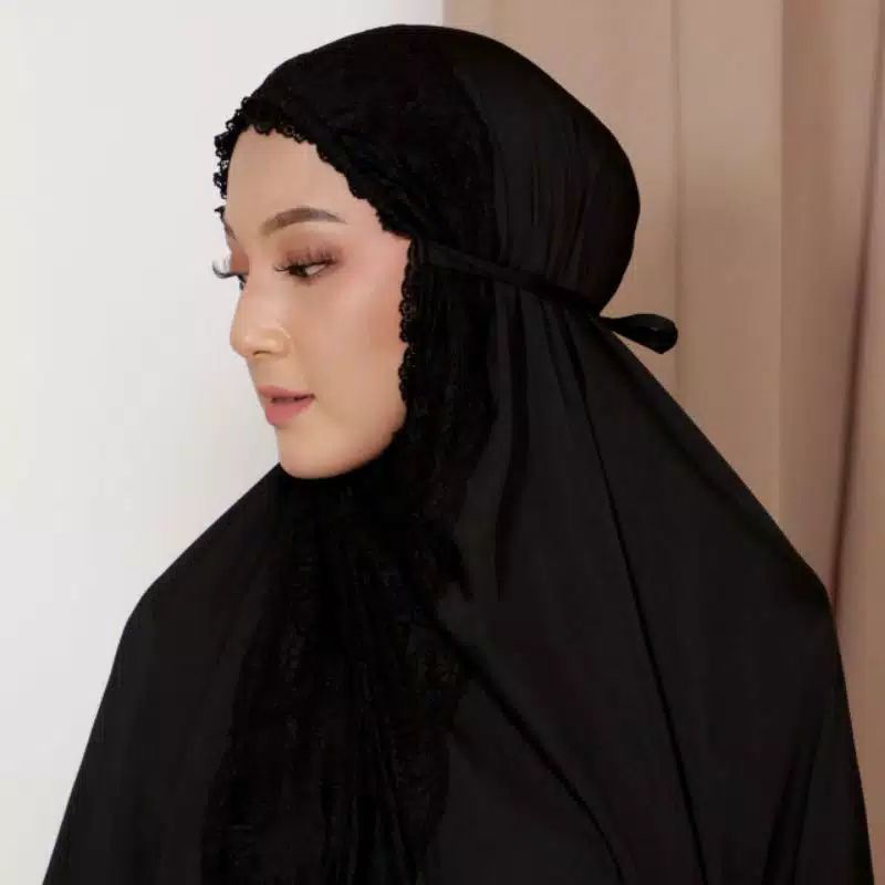 Mukena poeti polos hitam Zara premium QUALITY