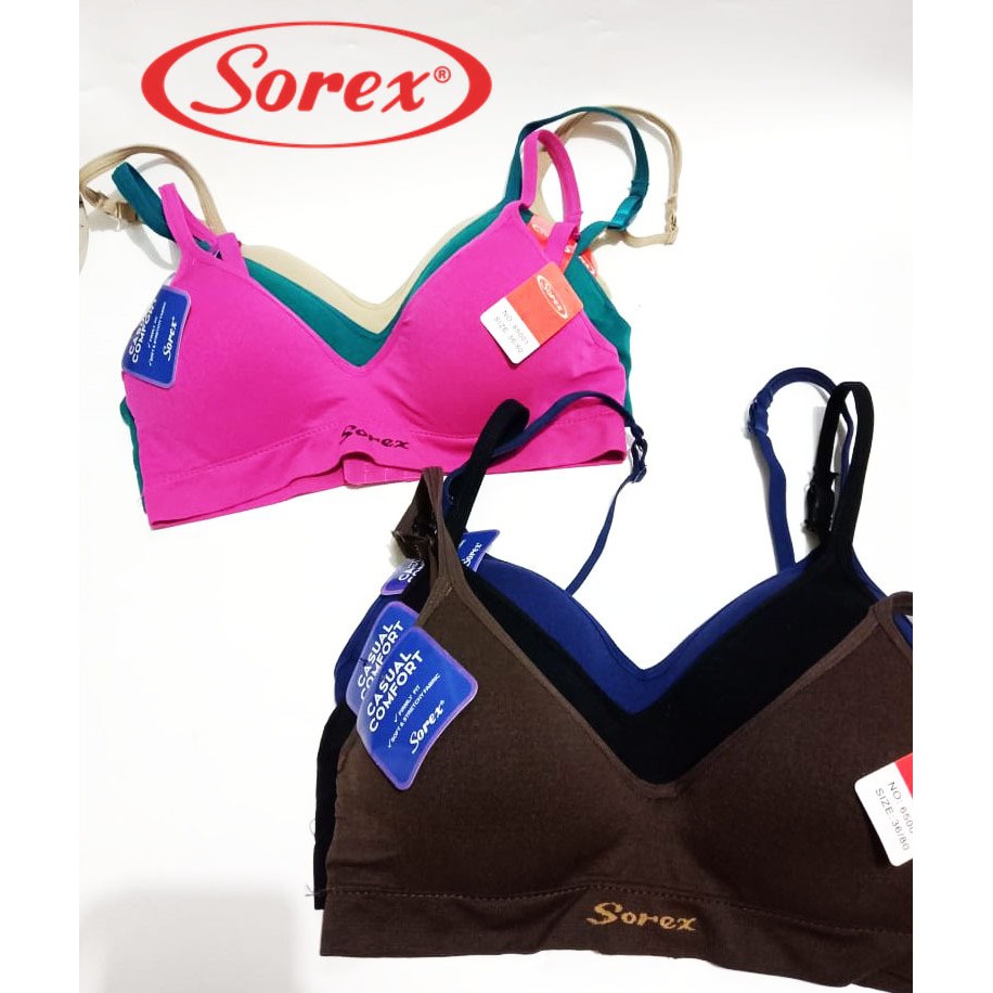 RC BH SPORT/BRA SOREX BUSA TIPIS TANPA KAWAT ART 65001/65003