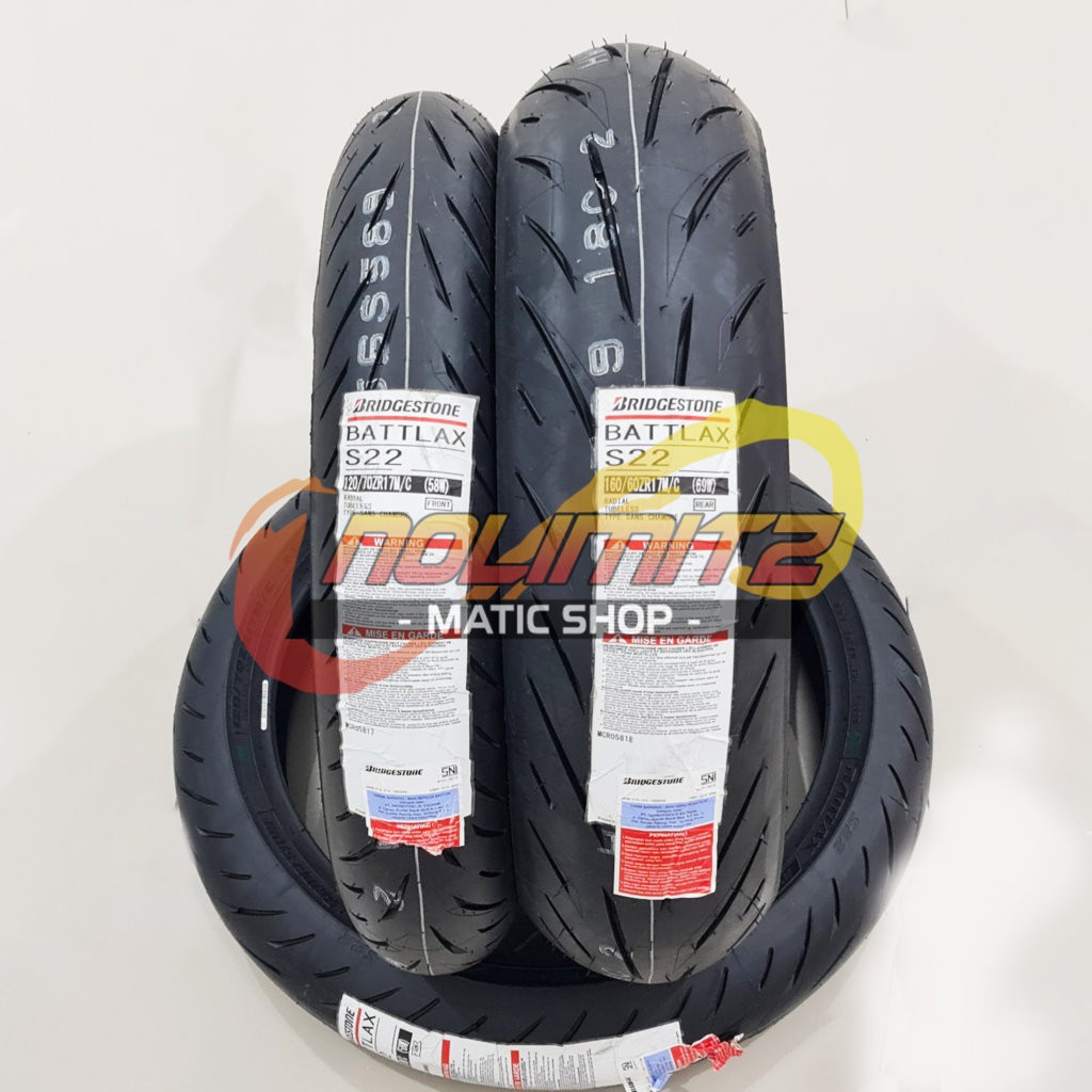 Ban Battlax S22 120/70 - 17 &amp; 160/60 - 17 Ninja 250 R25 CBR 250 ZX25R