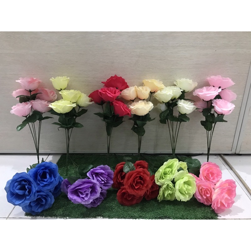 bunga mawar/rose MAK artificial lusinan/bunga mawar tangkai