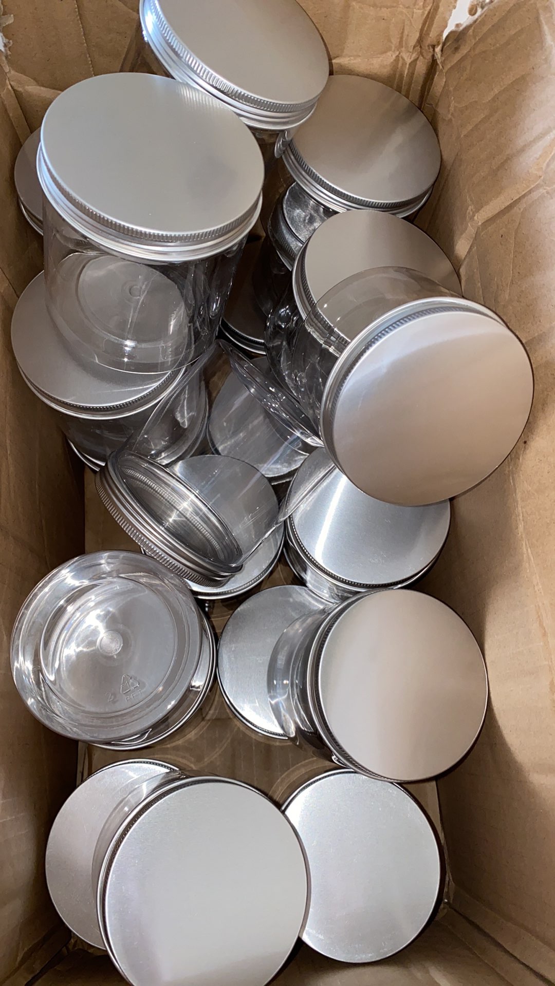 Toples Bening Tutup Seal (e) Tutup Aluminium (g) Eceran Pet Can Food / Dessert