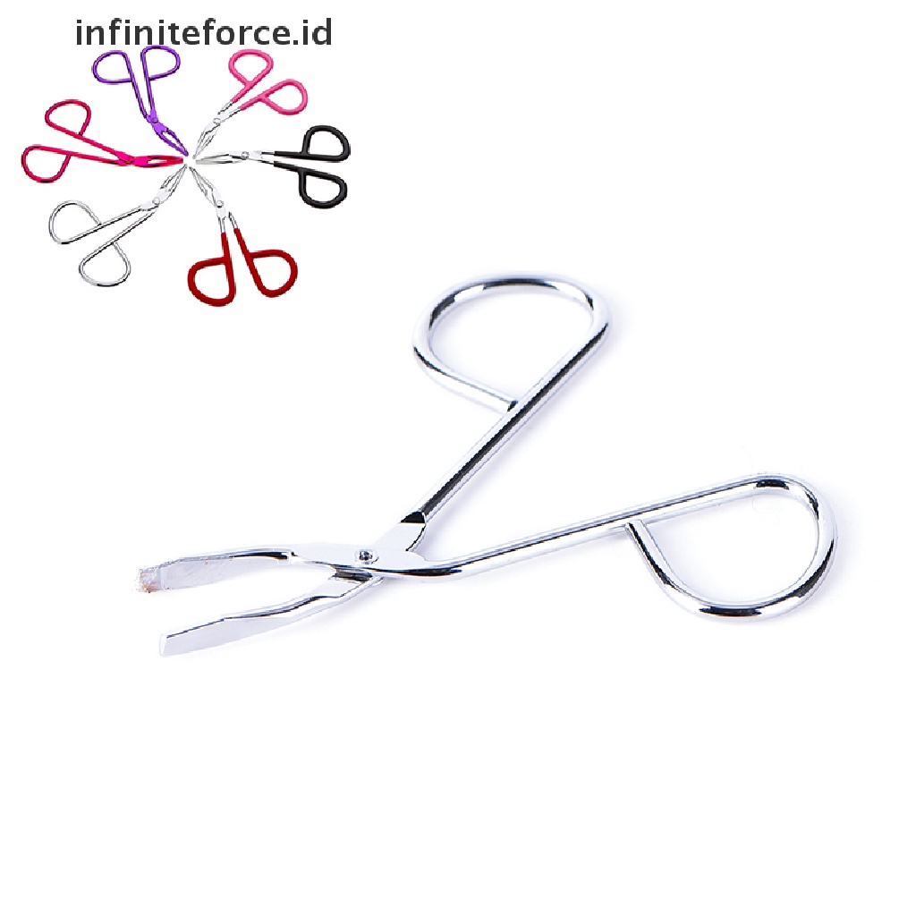 (Infiniteforce.Id) Gunting Alis Ujung Flat Bahan Stainless Steel