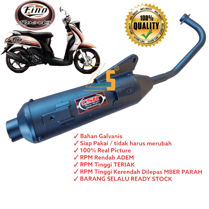 KNALPOT RACING CSR MBER PARAH UNTUK YAMAHA MIO FINO KARBU