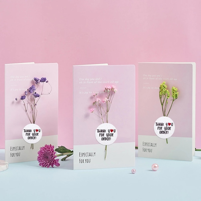 500 Stickers/Roll &quot;Thank You for Your Order&quot; Stickers/ Envelope Thank You Stationery Sticker Stickers/ Packaging Seal Round Labels/ Stores Gift Sealing Sticker