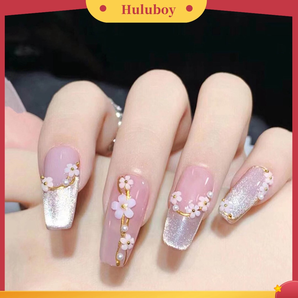 Huluboy Huluboy♡ Ornamen Bunga 3D Untuk Dekorasi Nail Art Charms