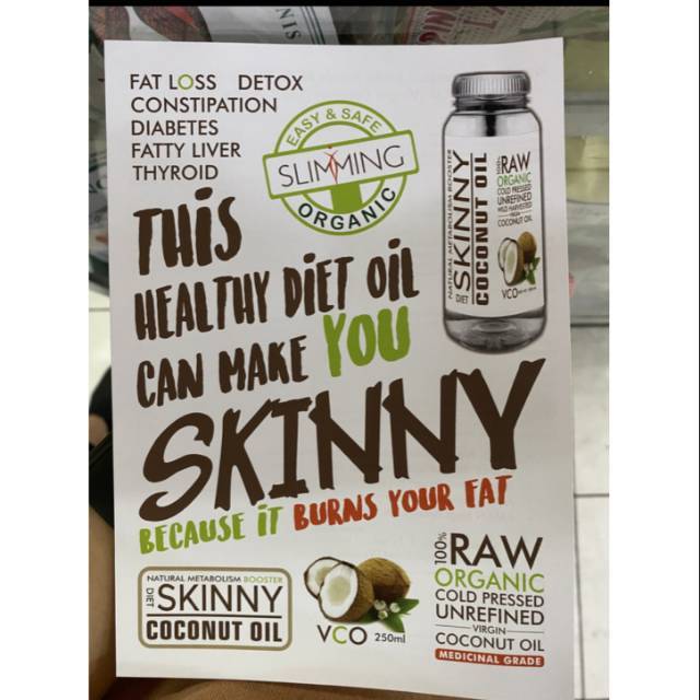 Minyak Kelapa MURNI Skinny Raw VCO Virgin Coconut Oil Organic