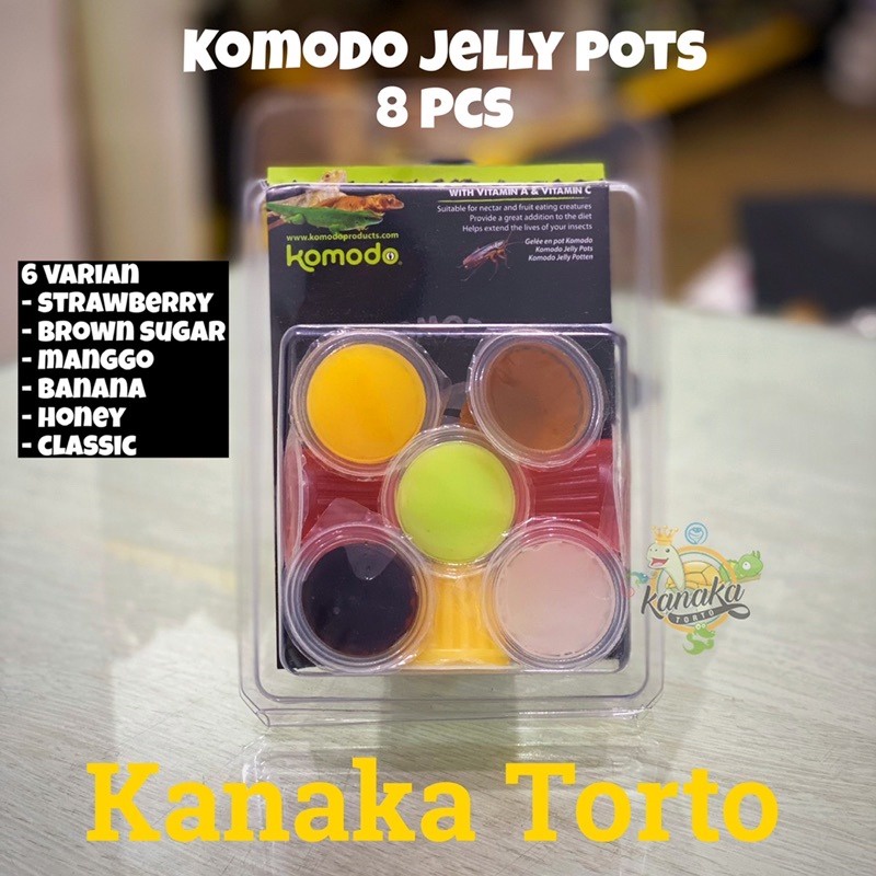 Jual Komodo Jelly Pots 8 Pcs Makanan Vitamin Suplemen Reptil Bearded