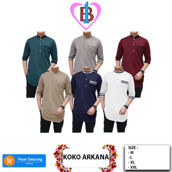 KOKO ARKANA Fashion PriaTerbaru Matt Toyobo B1-love 61208-63227-65277-67145(M,L,XL,XXL)