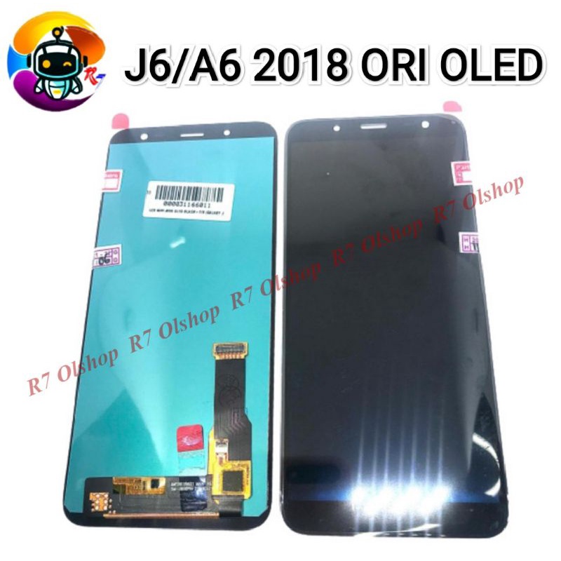 Lcd Samsung J6 2018 / J600 / A6 2018 / A600 ORI Oled Fullset Black