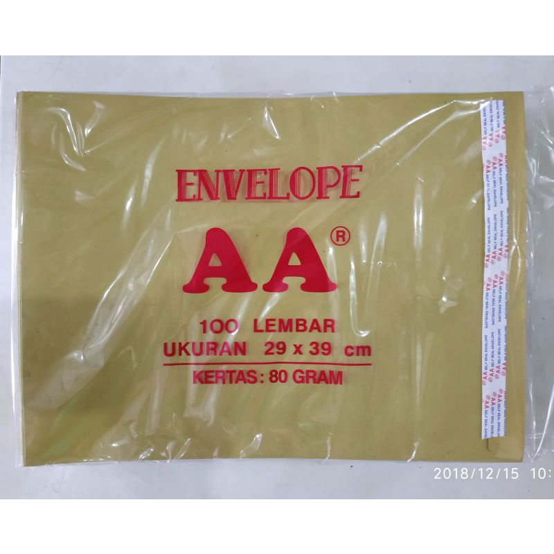 

amplop 29 x 39 cm AA # LBW