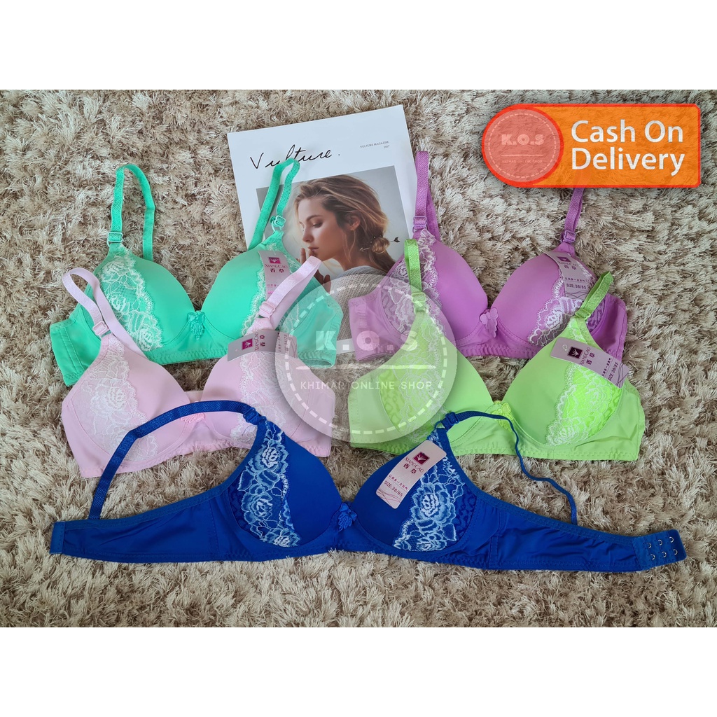 bra bh import busa kait 2 dengan kombinasi renda size 34-38