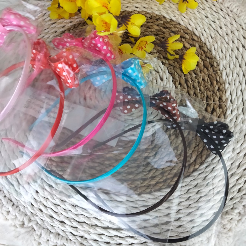 BANDO ANAK HITAM / BANDO PITA BESAR LUCU CUANCUY / BANDO PLATIK PLASTIK AK30