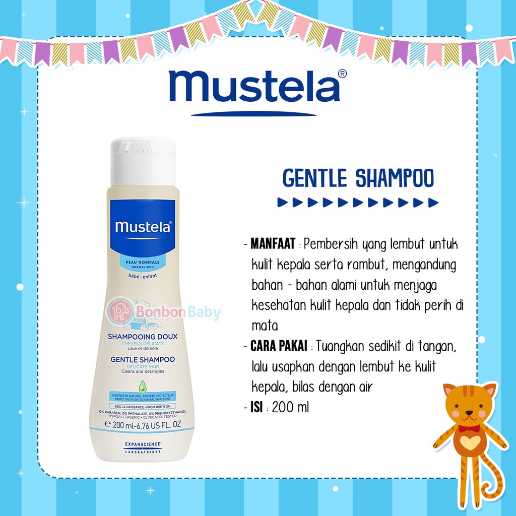 Mustela Gentle Baby Shampoo 200ml