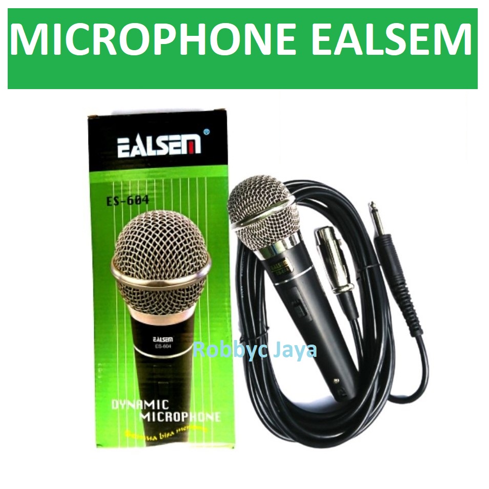 Ealsem Dynamic Microphone ES-604 / Mikrofon Mic Kabel
