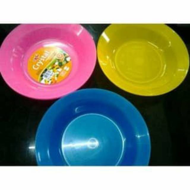 Piring Cristal No 8 / Piring Plastik 20 CM