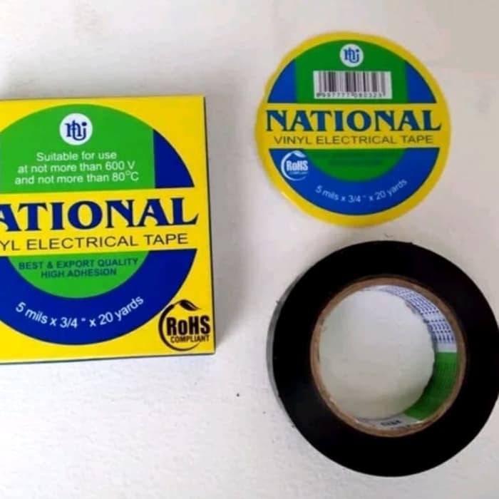 

LEM LISTRIK NATIONAL VINYL ELECTRICAL TAPE / ISOLASI LISTRIK /blan88