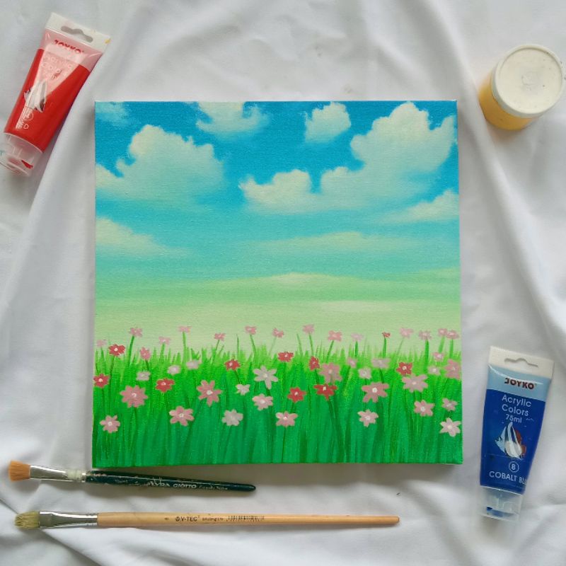 Lukisan Dekorasi Hiasan Pajangan Dinding Rumah Kamar Ruang Tamu Aesthetic Minimalis Modern Keren Pem