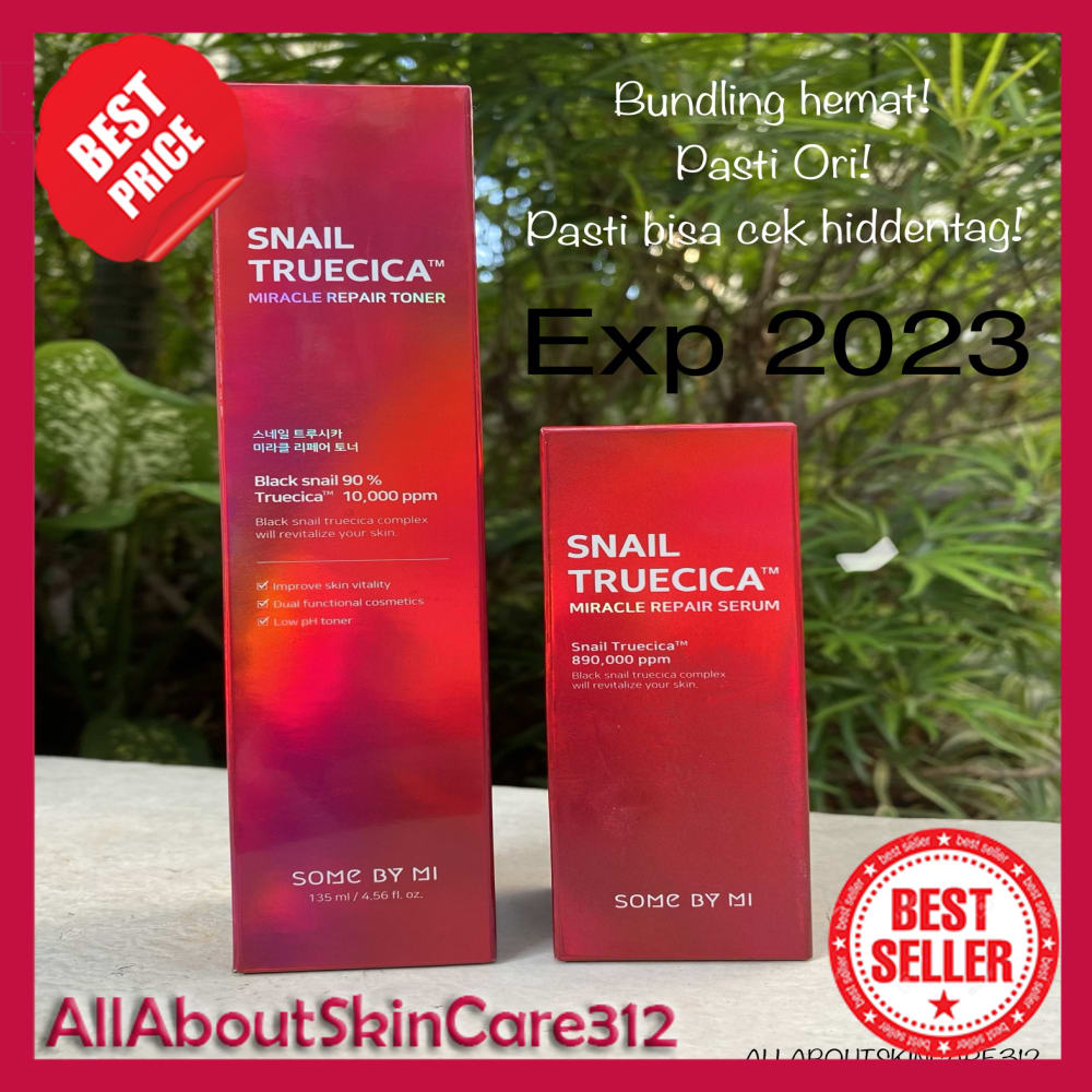 SomeByMi Snail Truecica Paket Hemat Isi Toner dan Serum FULL SIZE