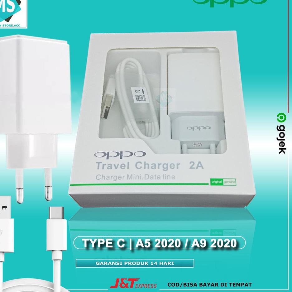 Terlaris.. CHARGER CAS CASAN HP OPPO A5/A9 2020 Type C Original