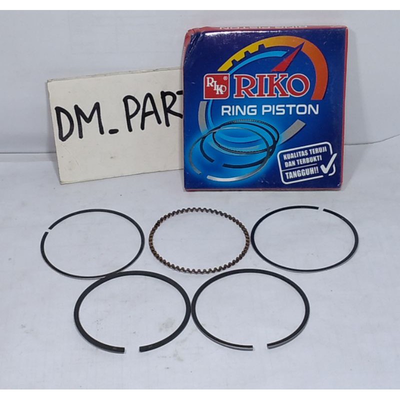 RING SEHER PISTON MIO XB SMASH SHOGUN 125 UKURAN STD 53 5 54 54 5 ASLI ORI RIKO-Mio xb