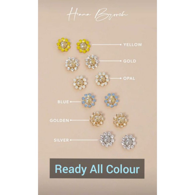 Hana Brooch Buttonscarves