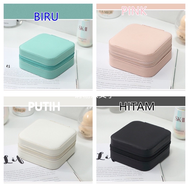 Jewelry Box Tempat Penyimpanan Perhiasan Barang Berharga Kalung Anting Emas