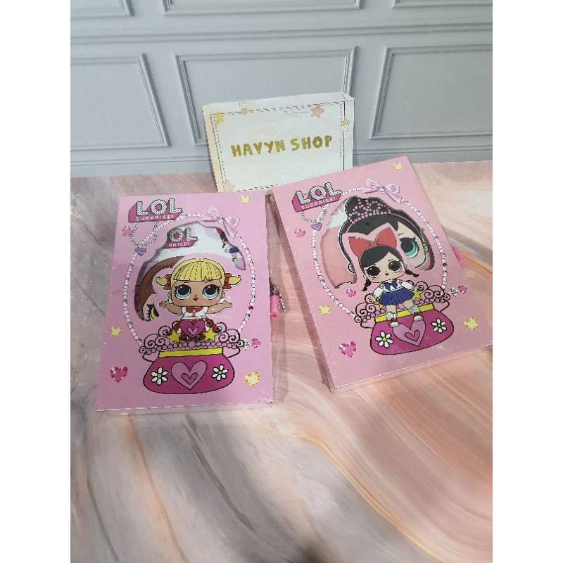 diary ada GEMBOK/diary anak/buku harian/buku catatan-LOL