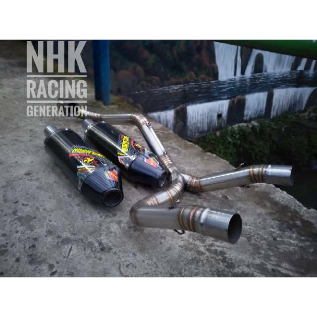KNALPOT NORIFUMI DOUBLE SILINCER FOR KLX (GSLBF) DTRACKER CRF150L WR 155