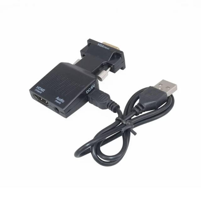 KONVERTER VGA MALE TO HDMI FEMALE DONGLE