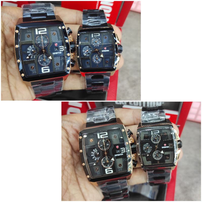 JAM TANGAN COUPLE EXPEDITION E6636 NEW E 6636 SEPASANG ORIGINAL