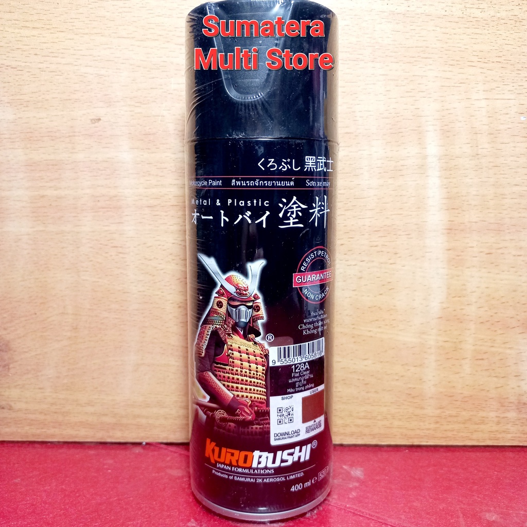 

Samurai Kurobushi Flat Clear 128A - Clear Doff 400 ml - Clear Kabut / Finishing.