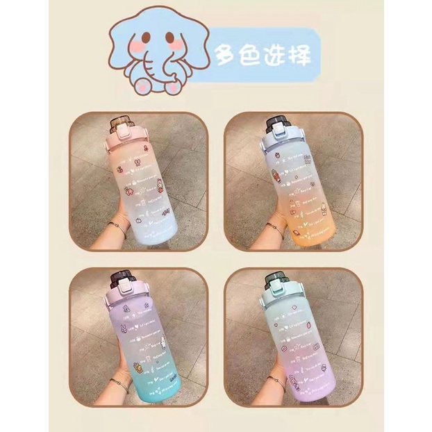 Premium Grade Botol Air Minum Gradasi Jumbo 2 Liter Food Grade BPA FREE