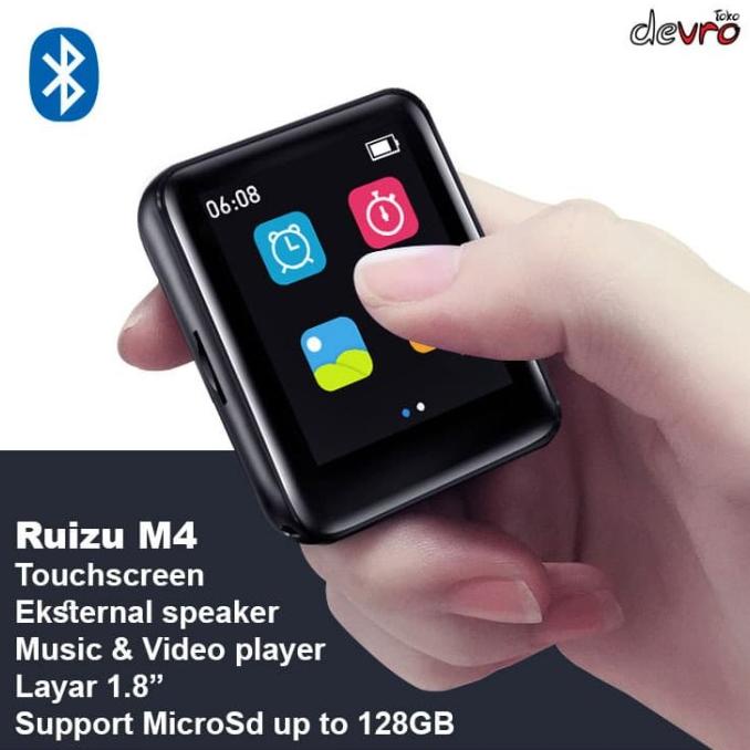 MP3 Player - DAP - MP4 Player - Touchscreen 1.8 - 8GB - Ruizu MP4