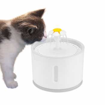 Water Dispenser Fountain Tempat Minum Anjing 2.4L / Tempat Minum Anjing 2.4 L Dispenser Tempat Minum Hewan Murah Unik stainless Hemat Energi Anti Tumpah Terbaik / Tempat Minum Model Air Mancur Kucing Anjing Water Dispenser Fountain 2.4L / Aksesoris Hewan