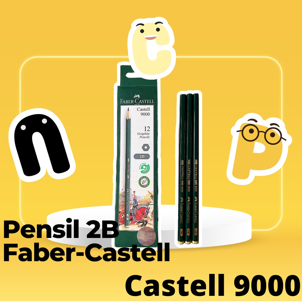 

Pensil Komputer 2B Faber Castell Castell 9000
