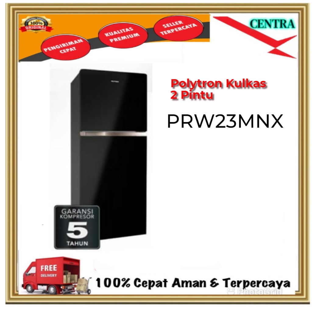 Polytron Kulkas 2 Pintu PRW-23MNX/ PRW 23 MNX/PRW23MNX-Garansi Resmi