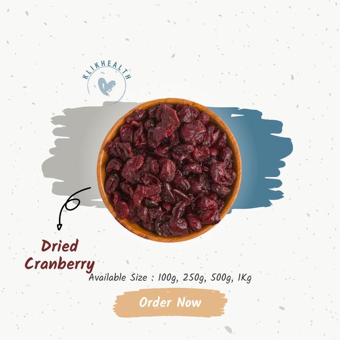 

Promo Awal tahun Cranberry 1kg / Camilan Sehat / Dried Cranberry Unsweetened Promo Awal tahun