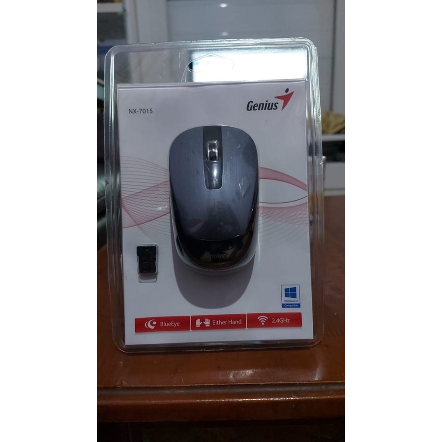 Mouse Wireless GENIUS NX7015 Mouse NX 7015 WIRELESS Optical Mouse ORIGINAL &amp; GARANSI RESMI