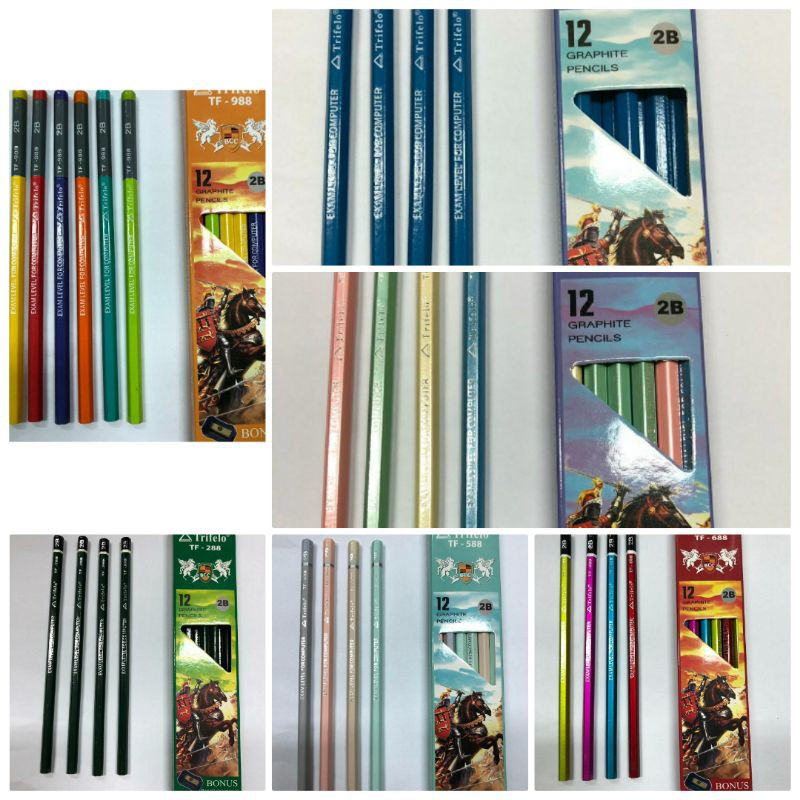 

TRIFELO/ kayagi Pensil 2B // harga Per 12 Pcs