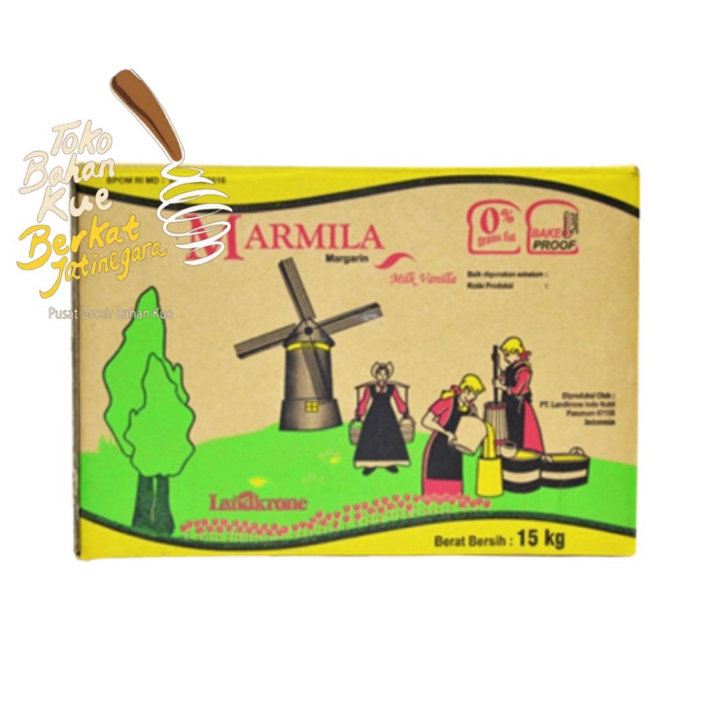 

MARMILA MARGARINE SUSU 15 KG / VANILLA MENTEGA SUSU MILK MARGARINE