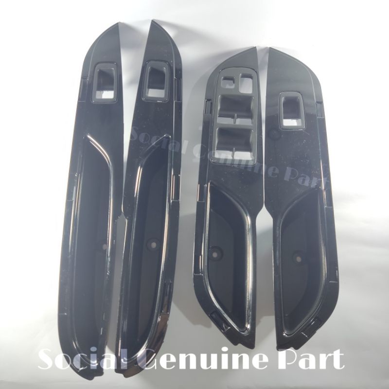 Cover Panel saklar power window pintu Xpander Livina Hitam glossy 1 set