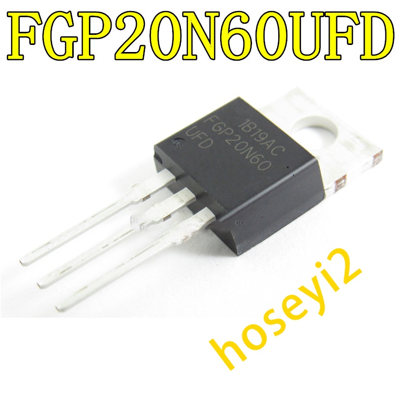 10pcs FGP20N60UFD 20N60 TO-220 MOS Field Effect Tube 20A 600V