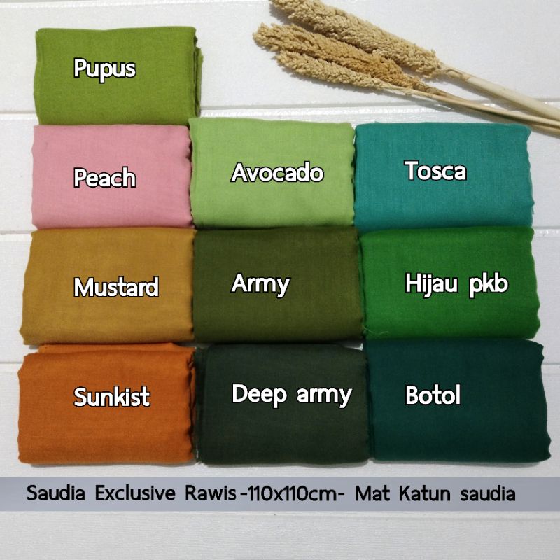 Saudia Exclusive Polos Katun Rawis / SEGIEMPAT HIJAB JILBAB RAWIS POLOS/ by An Najwa/marroco/Ansamia/E dhurkamai-2