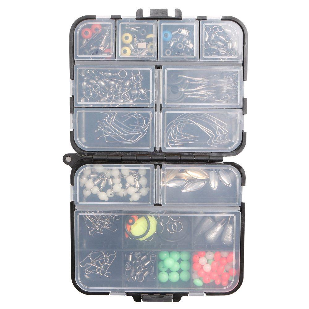 Preva 183pcs Aksesoris Memancing Kit Tahan Lama Portable tackle box Sinker Pemberat