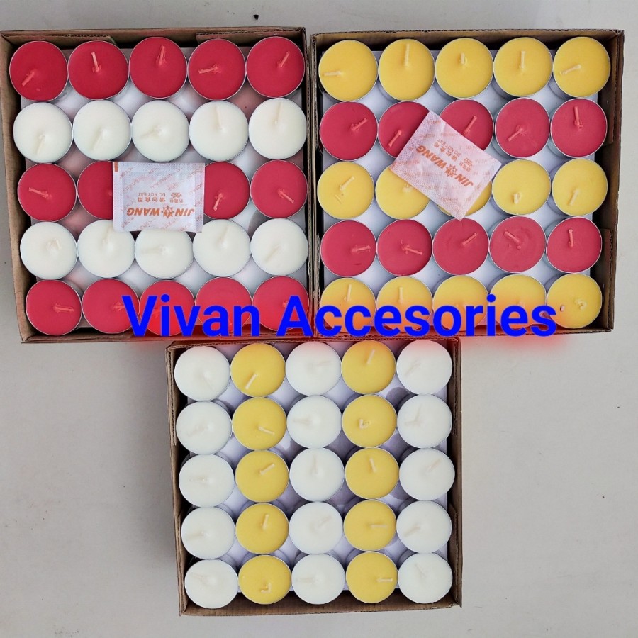 lilin tealight, Lilin tablet Isi 100