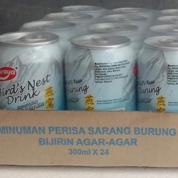 

1ctn Naraya Minuman Kaleng Sarang Burung/Bird Nest/Cincau/Sarsi dll