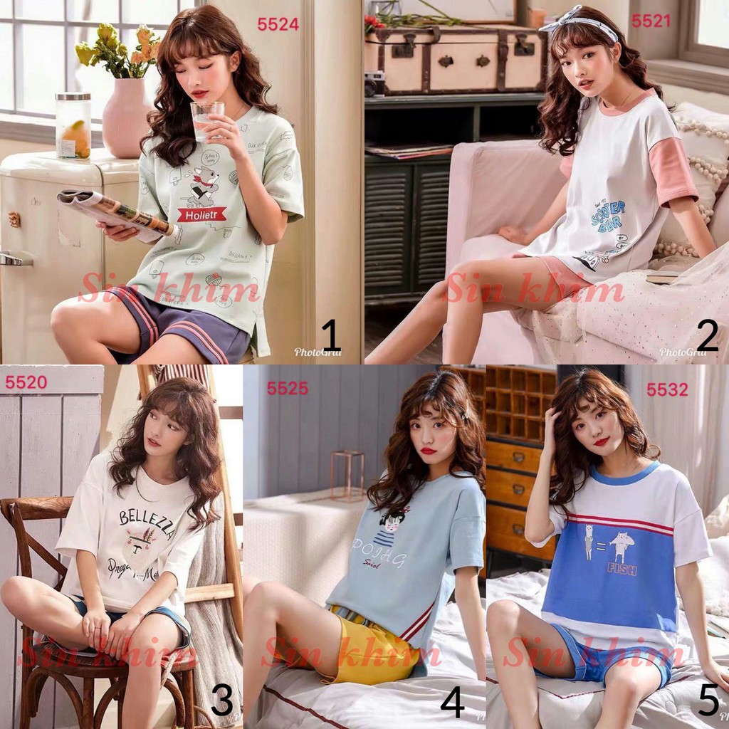 baju tidur wanita celana pendek/ flower top / piyama tidur / pajamas import